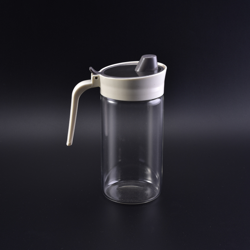 Frasco de suco de vidro