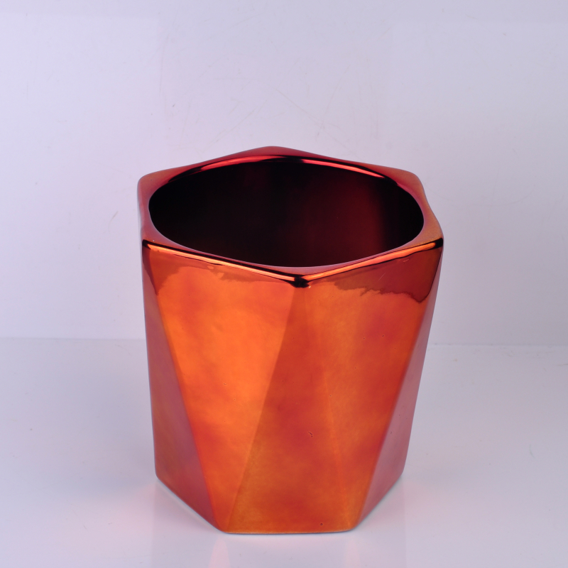 Gradient  ceramic candle holder