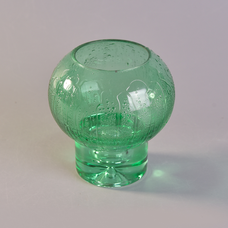 Green candle holder for wedding decoration