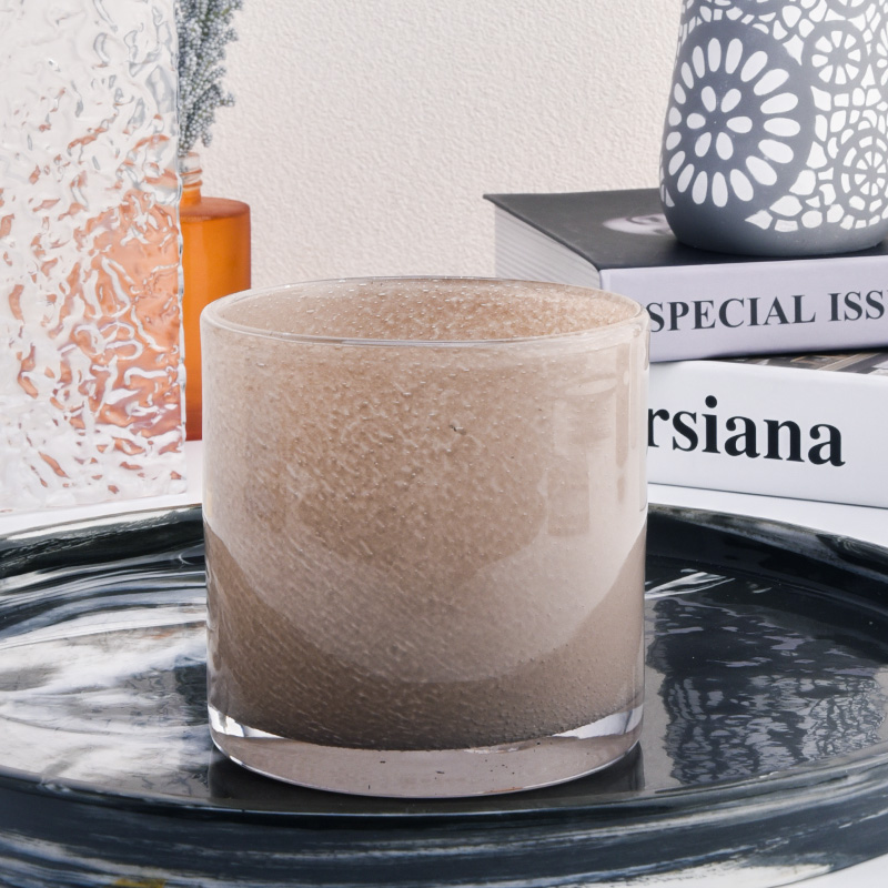 Navire à bougies coloré à la main