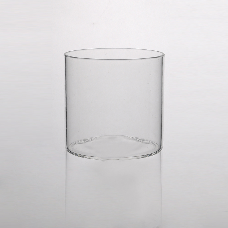 Handmade borosilicate glass candle holder