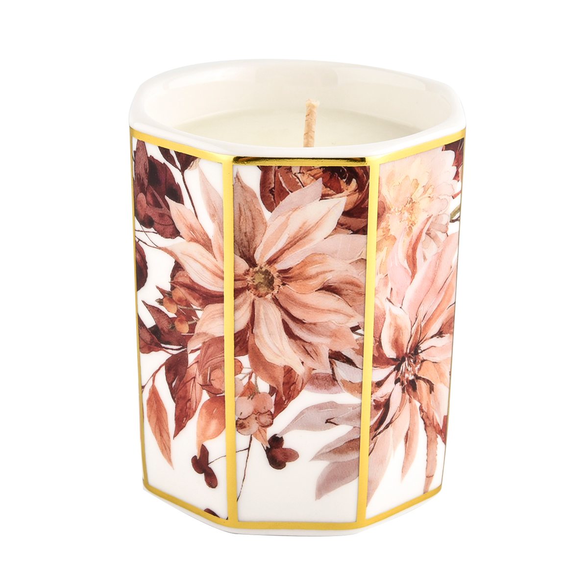 Sechseck leere Keramikkerzengläser für Kerzenherstellung