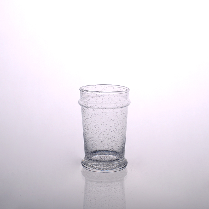 High candle holder with bubble