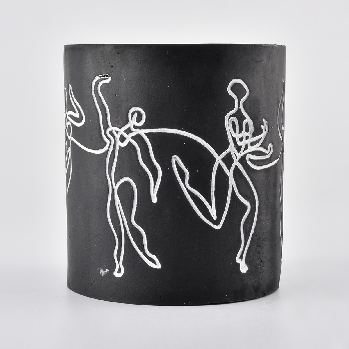 Luksusowa naklejka na słoik z betonowym wystrojem wnętrz