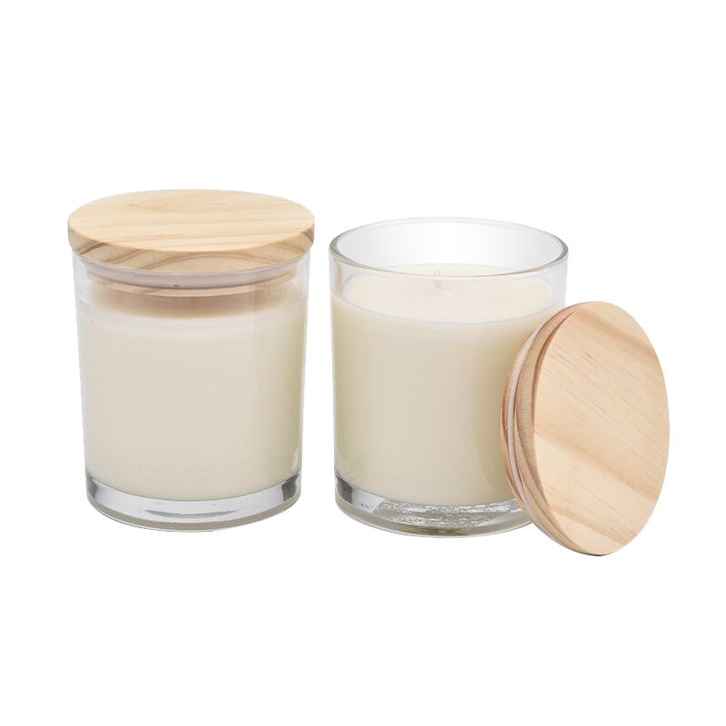 Whlolesale 300ml home decorative crystal glass candle jars with 100% soy wax