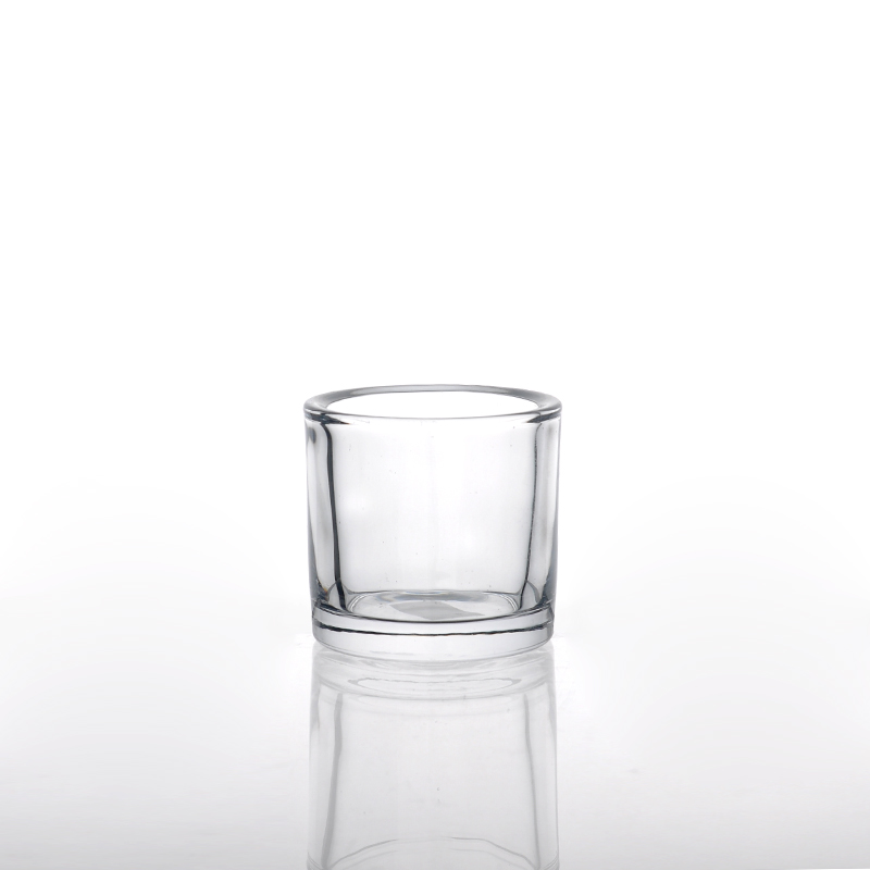 Hot sale clear glass candle holder