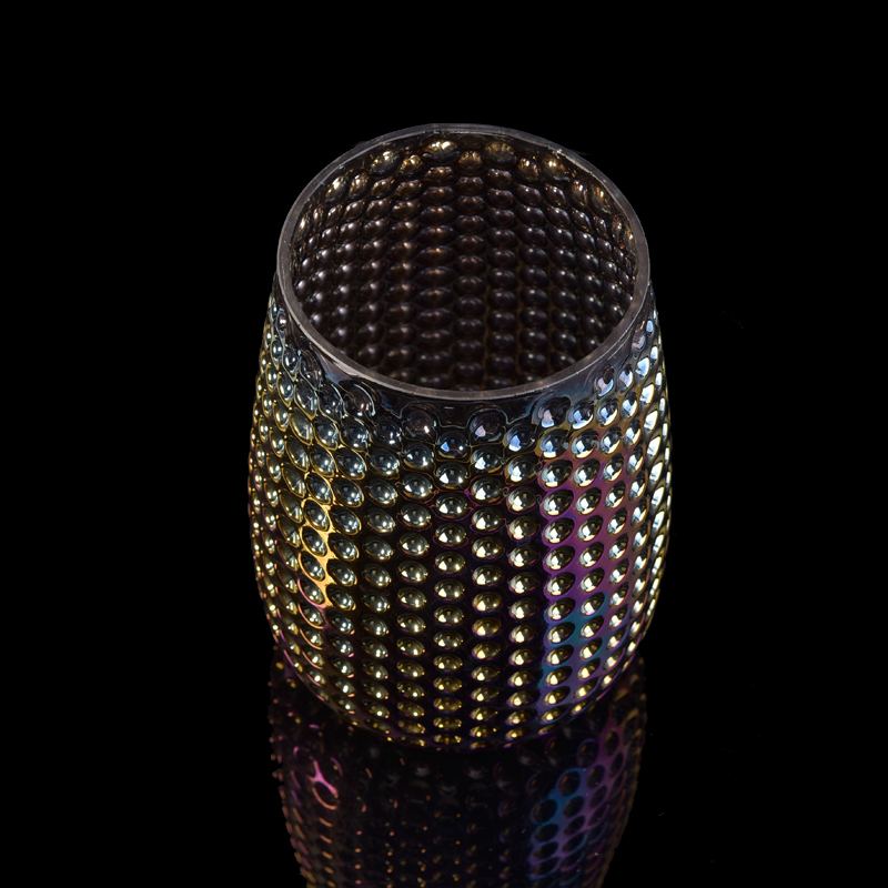 الأوعية الزجاجية الكبيرة مع الألوان الملونة لامعة