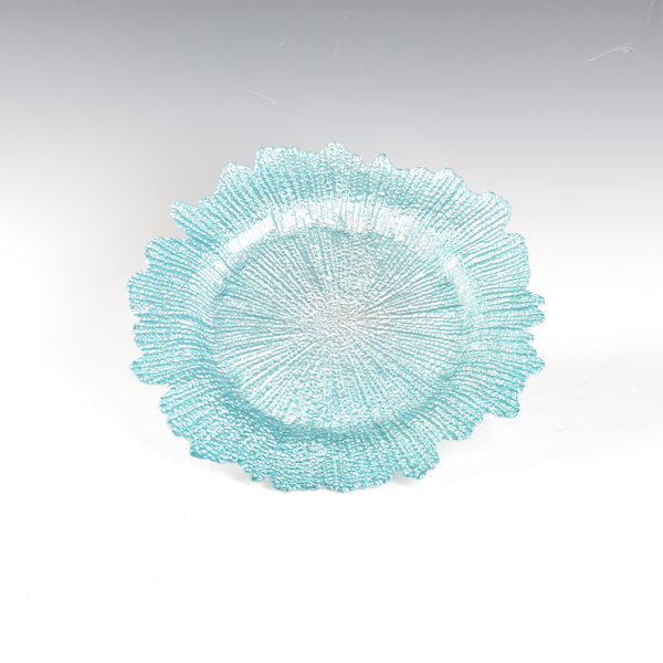 Luz placa de vidro azul