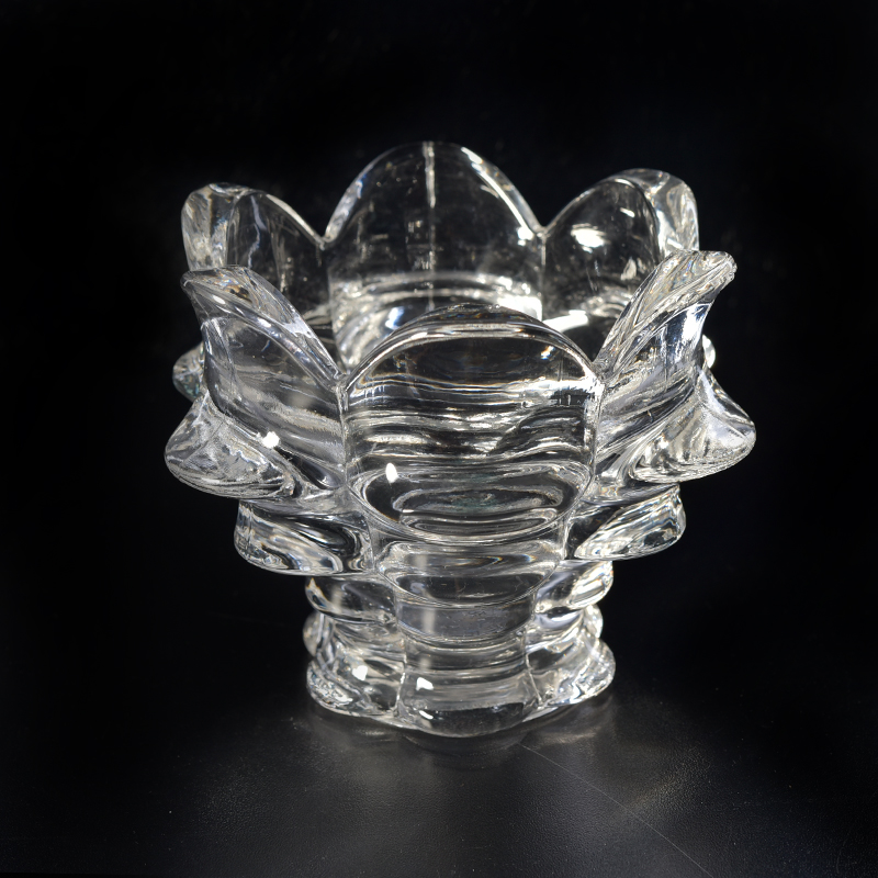 Lotus Glass Votive Candle Holders Home Decor Pieces