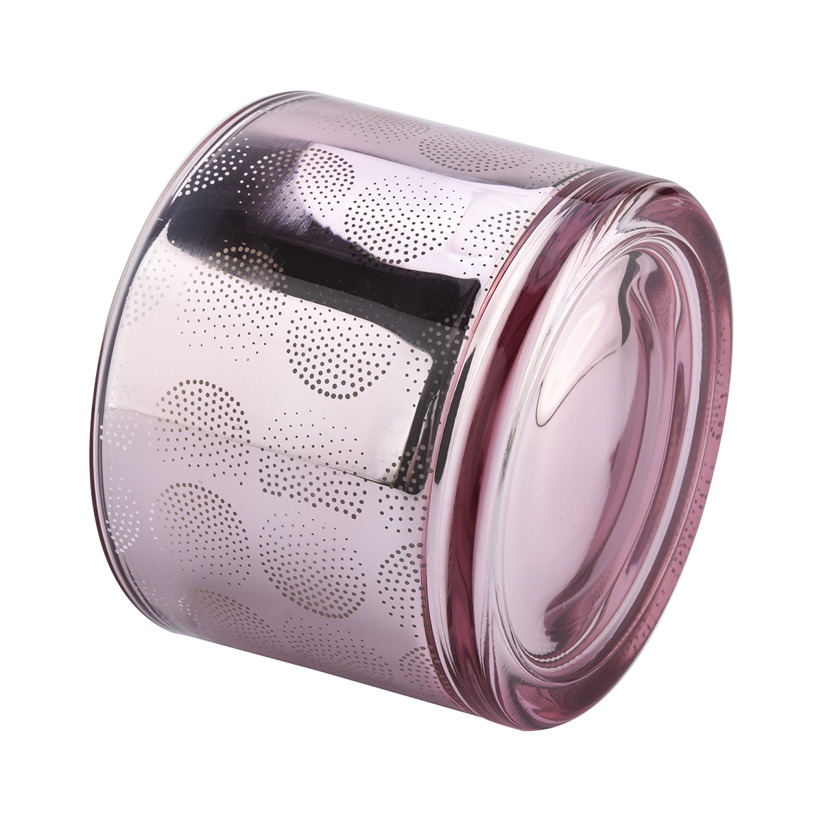 Роскошные розовые стеклянные свечи контейнеры 16 унций 3 фитиль большие для изготовления свечей в объеме