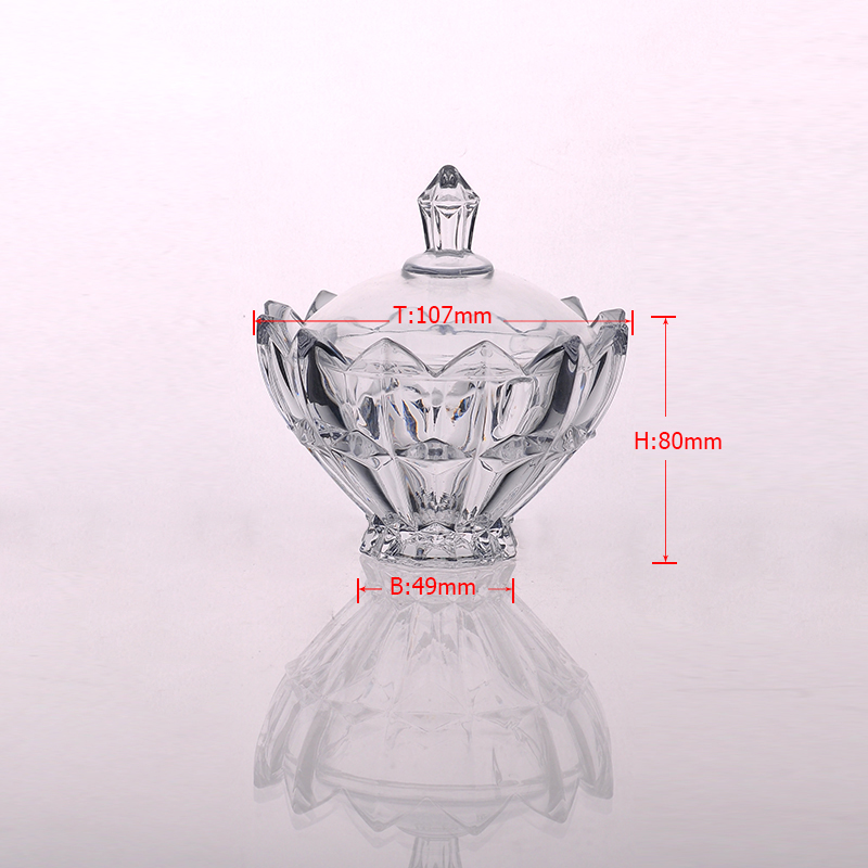 Станки нажатии хрустальные подсвечники с крышкой