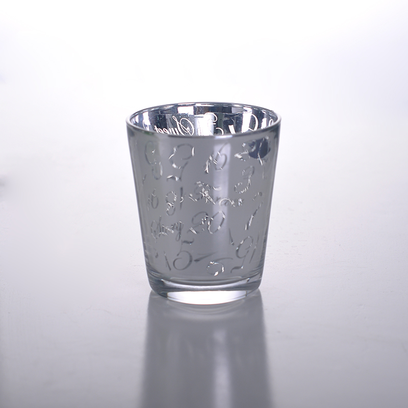 Mercury glass candlesticks