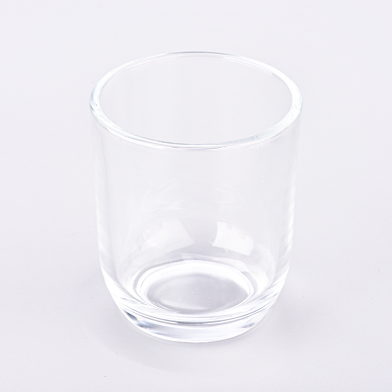 Modern round bottom clear glass candle jars candle vessels suppliers