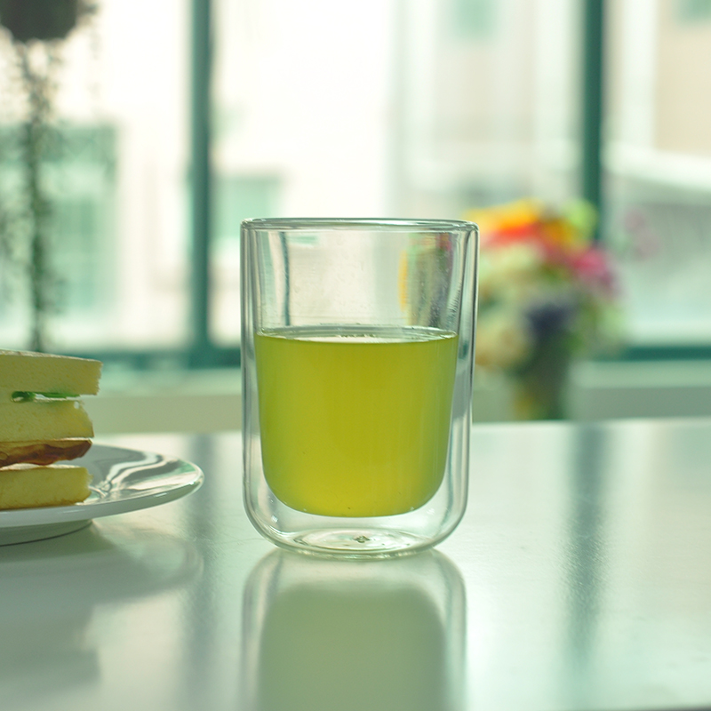 13oz руки-выдувное двойной стенкой стеклянные чашки