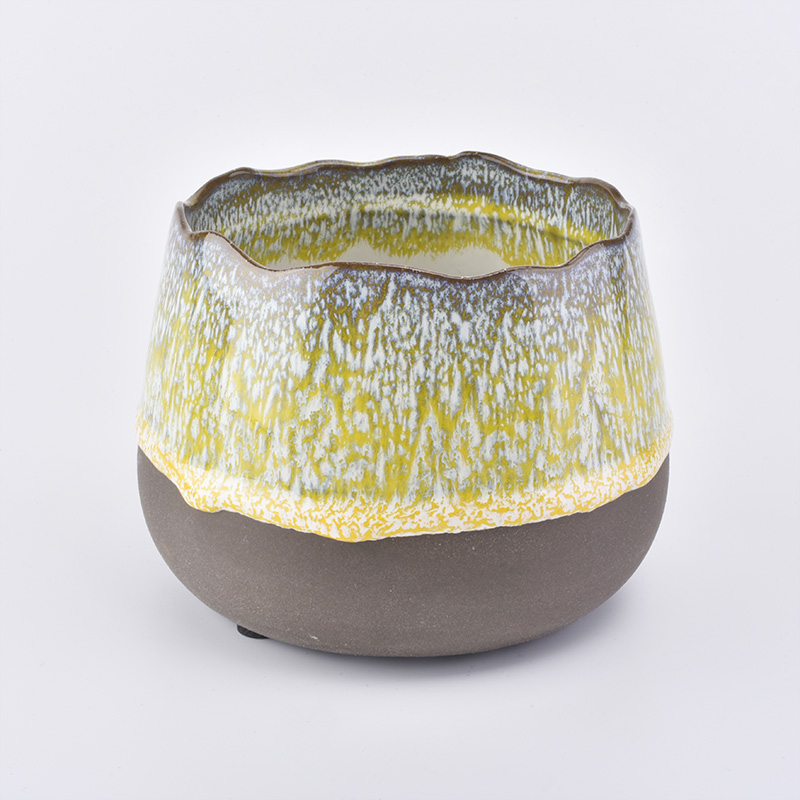 Natural ceramic candle holders