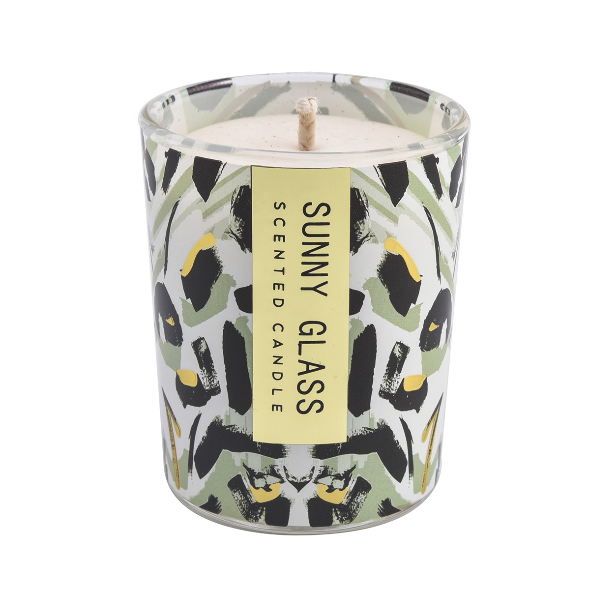 New design small glass candle jars for home decor