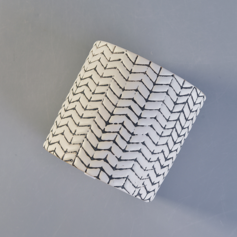 رواية ديبوسد الأسود رسمت اسطوانة السيراميك شمعة الجرار بالجملة