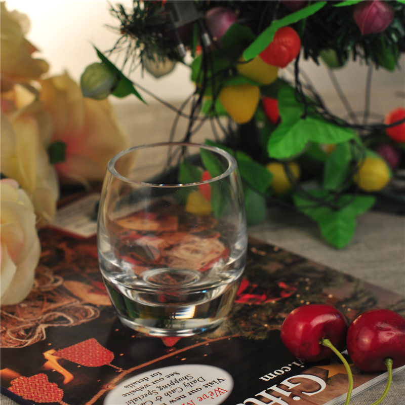 Party Decor Hand made Crystal Clear Glass Candle Jar Wholesale