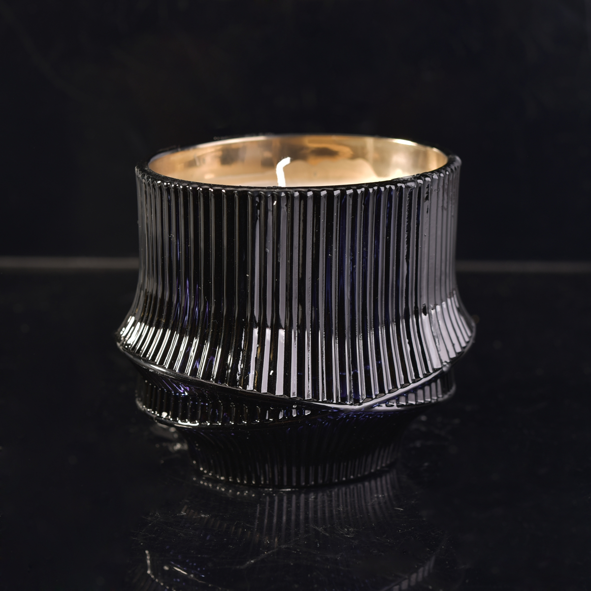 Стеклянные стеклянные банки для свечей на Рождество