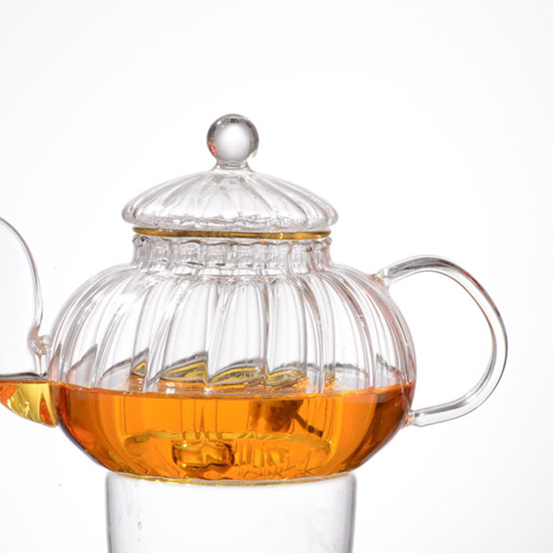 Regalo promozionale su misura di calore Vetro resistente Tea Pot Con Tè filtro / Infuser