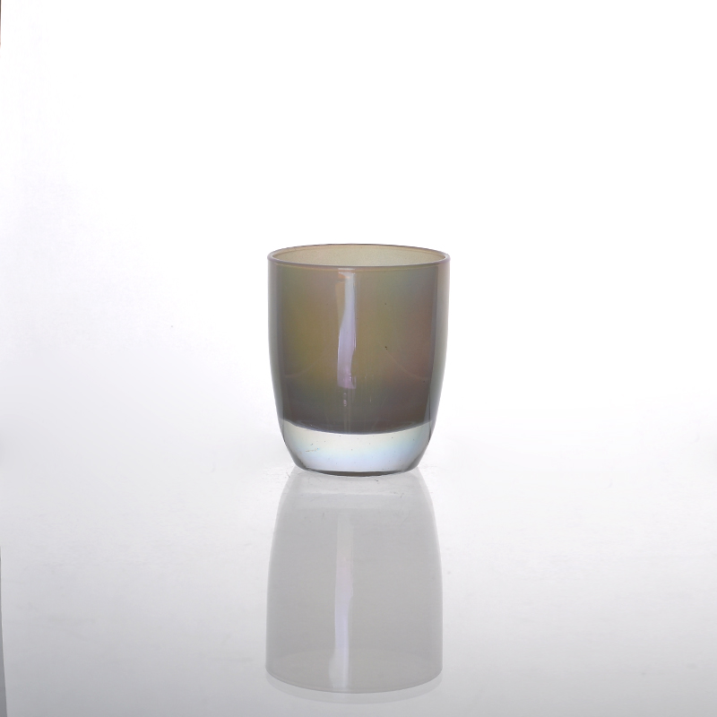 Elegant glass candle holder
