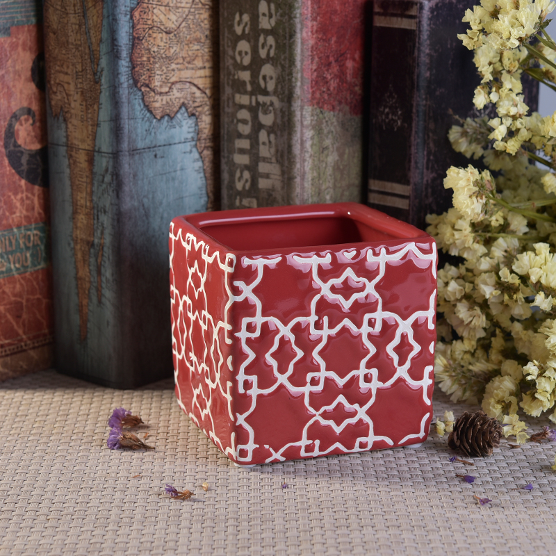 Red dadu seramik lilin balang borong