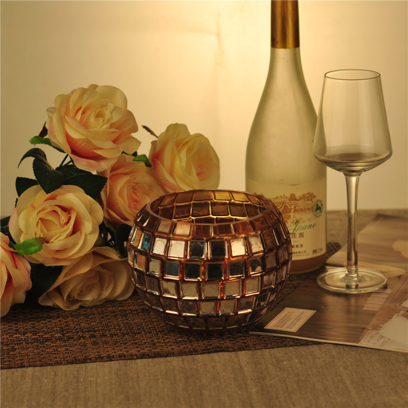 Vidro artesanal Spherical castiçal