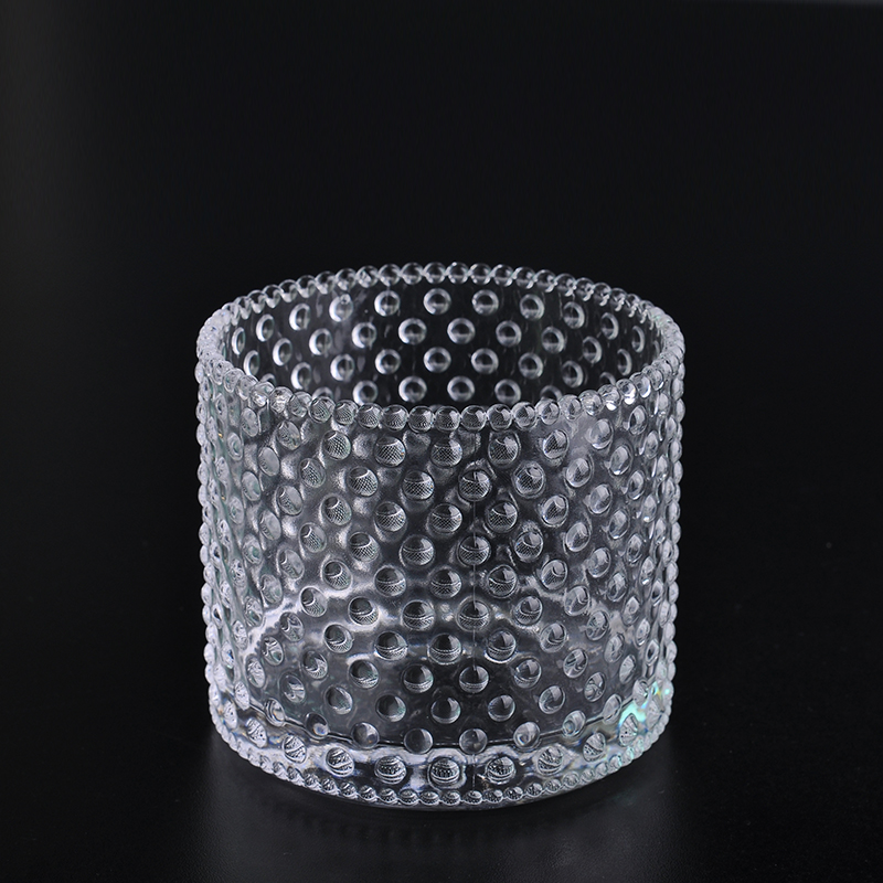 Spot glass candle holder nail glass candle holder