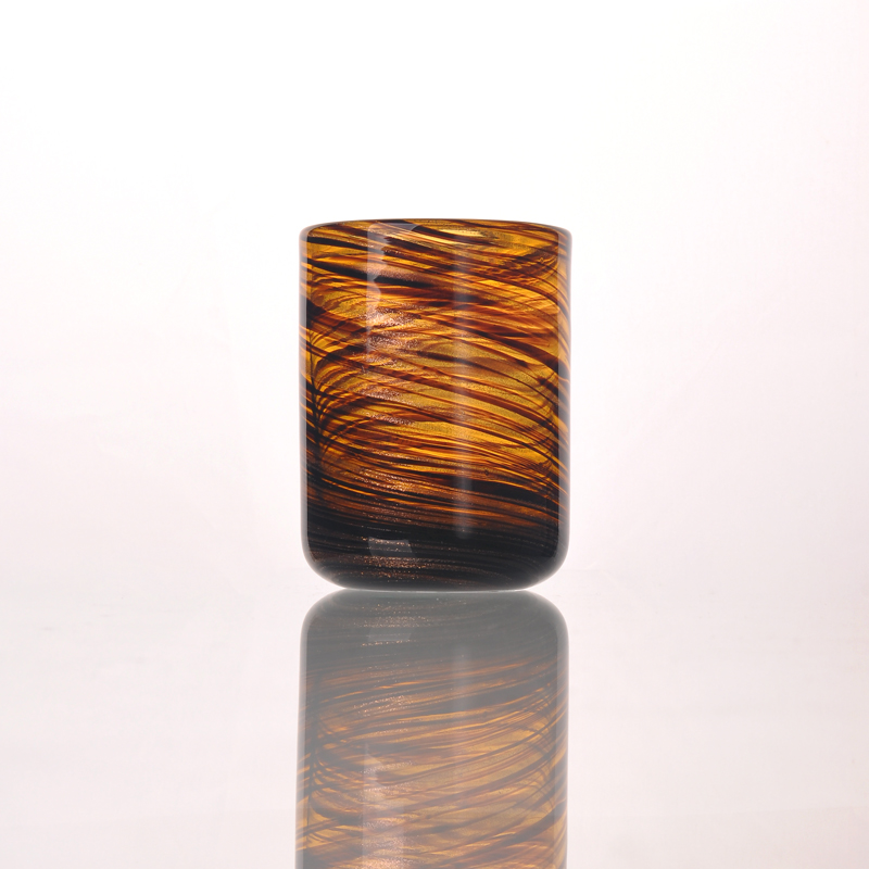 Szklany świecznik kolor sprayu