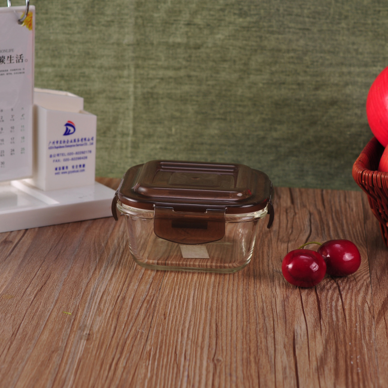 Square Pyrex Glass Meal Box Food Container