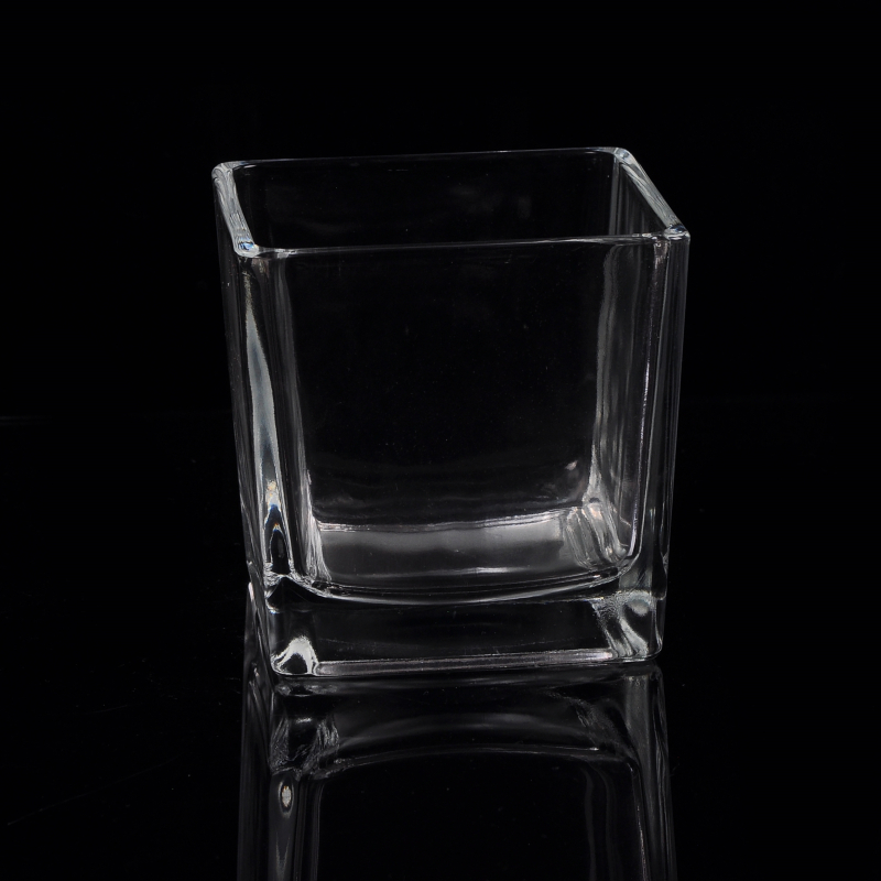 square cylinder candle jar