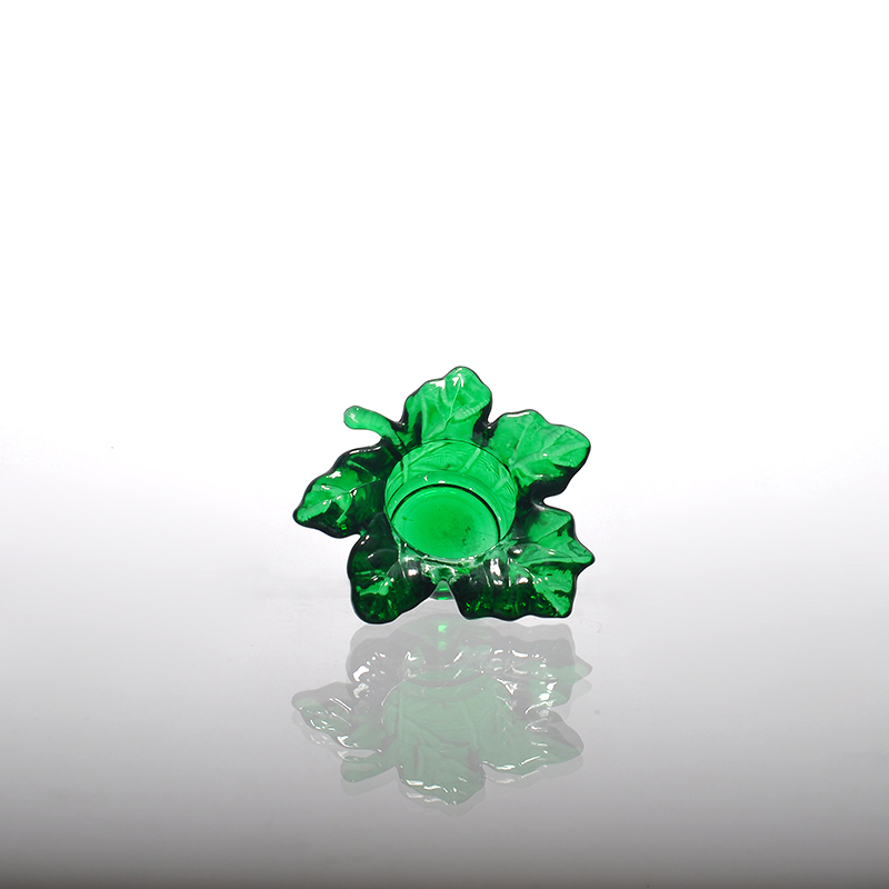 Tea light glass candle holder