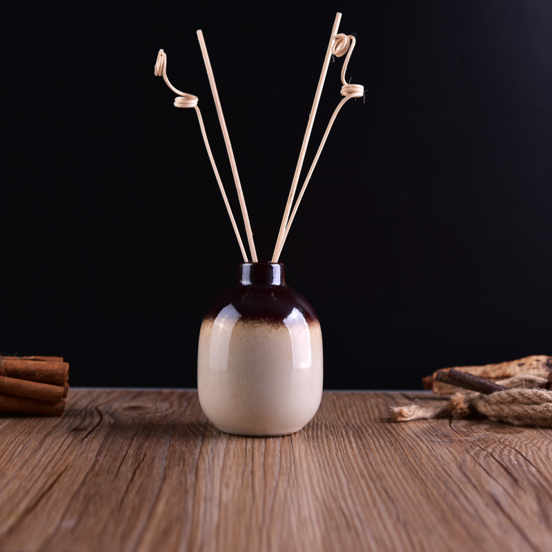 Transmutation glaze ceramic reed diffuser bottle