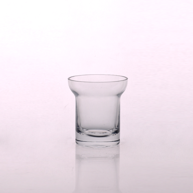 Transparent Hand Made Glass Candle Holders Wholesale for home