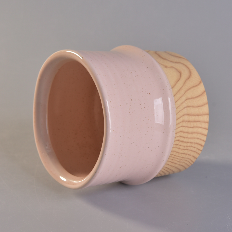 独特的空陶瓷蜡烛罐