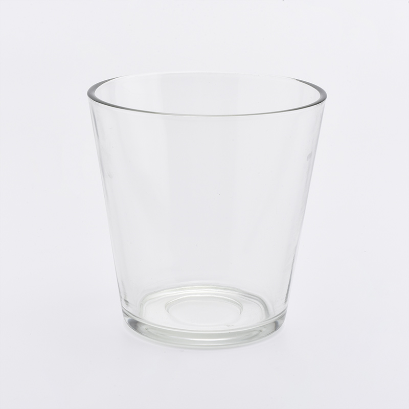 Vela de vidrio en forma de V Jarra vacía