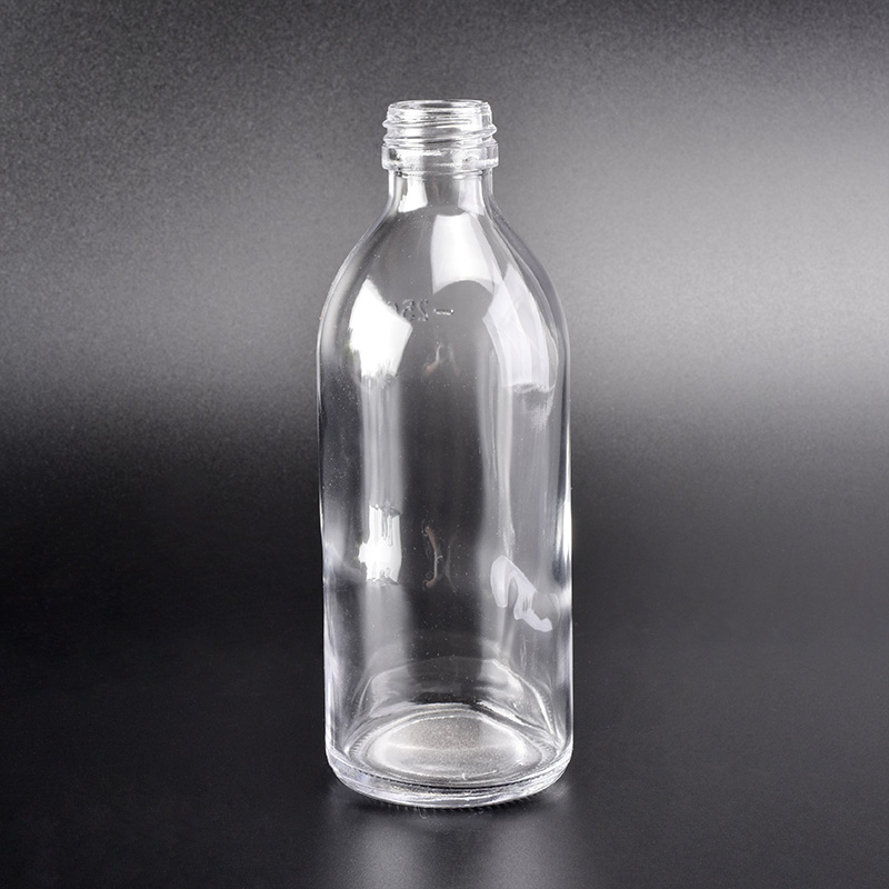 Vintage transparente hohe runde Glasbehälter Parfümflasche Großhandel