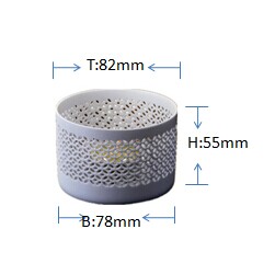 ホワイトティーライトキャンドルジャーをくりぬきます