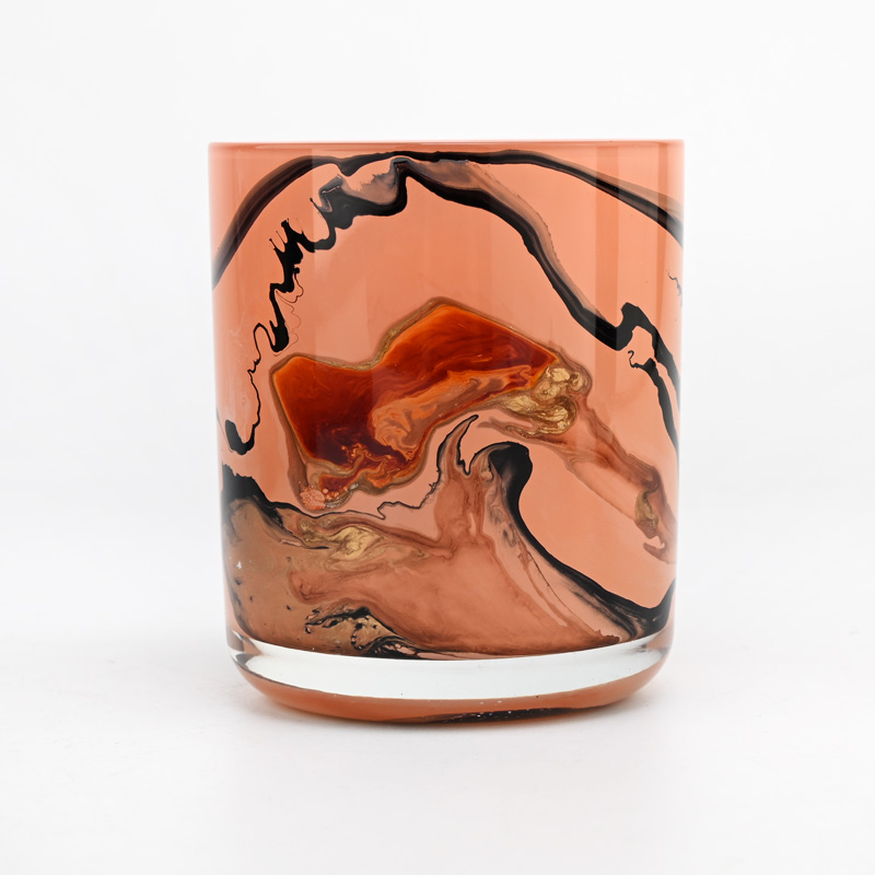 Hurtownia 10 uncji szklanej świecy z okrągłym dnem do wystroju domu