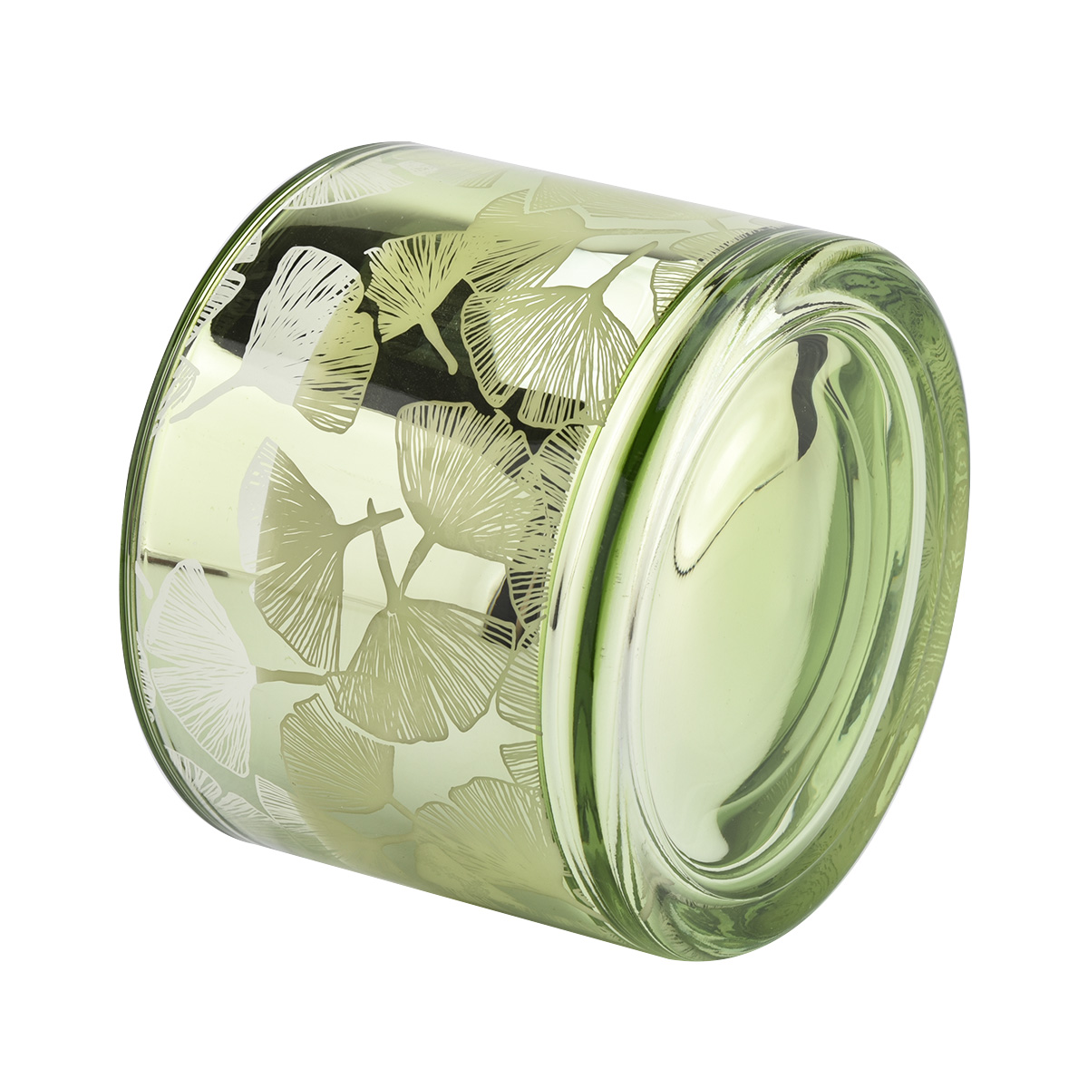 Оптовая пустая стеклянная свеча контейнер широкий во рту стеклянные сосуды с 3 фитиками