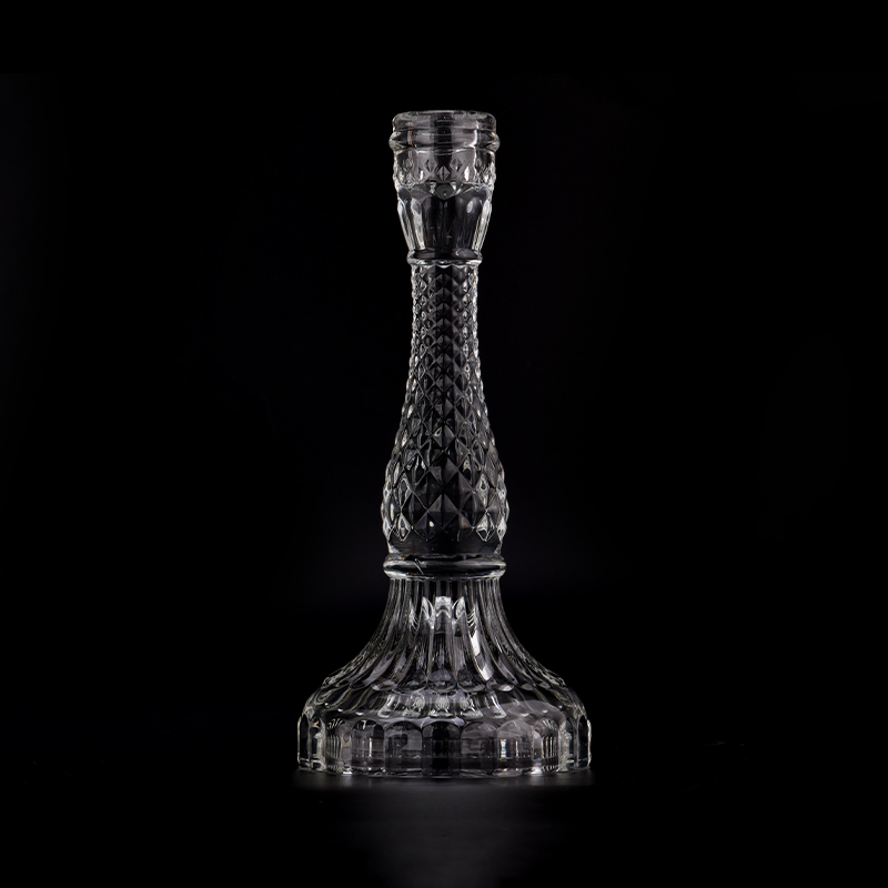 Großhandel Glass Candlestick High Footed Stand Candle Halter
