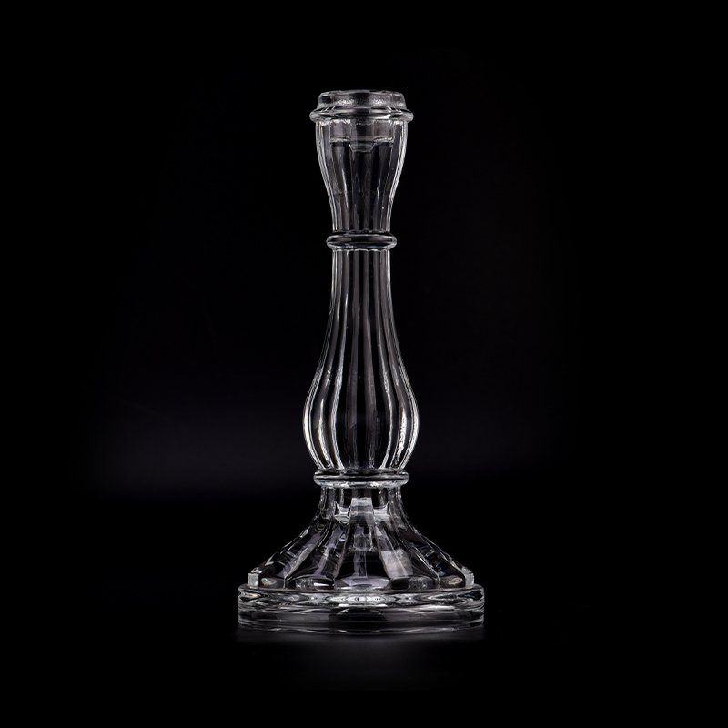 Großhandel Luxuskerzenhalterglas hohe Hochzeitsdekoration Kerzenleuchter