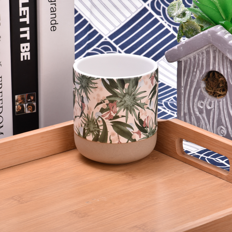 Jar de velas de porcelana al por mayor Vela de cerámica de lujo decoración del hogar