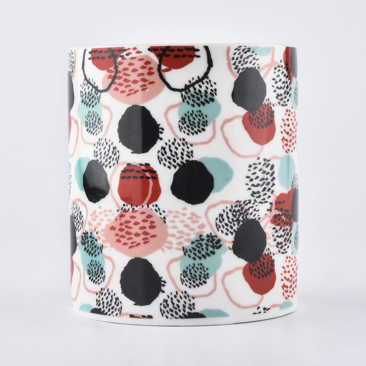 Czarne matowe naczynia szklane do świec