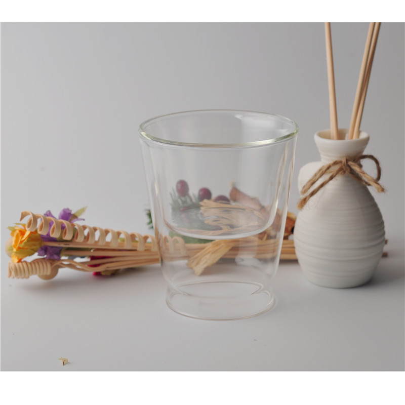 acqua di vetro a doppia parete borosilicato