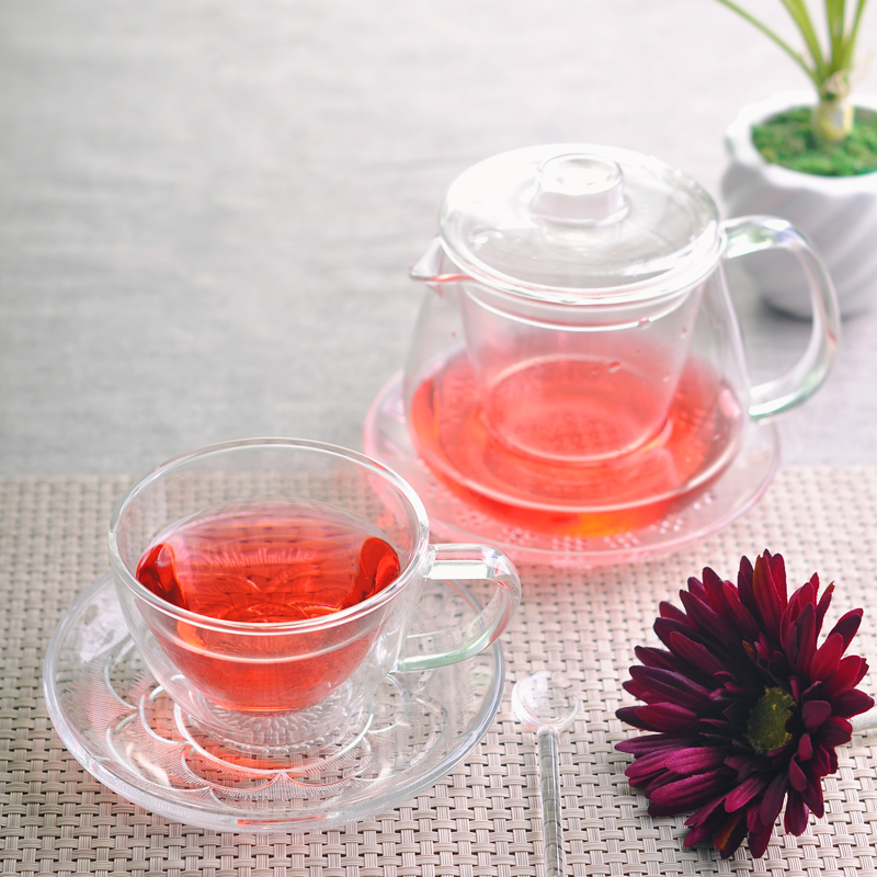 borosilicate double wall glass cup