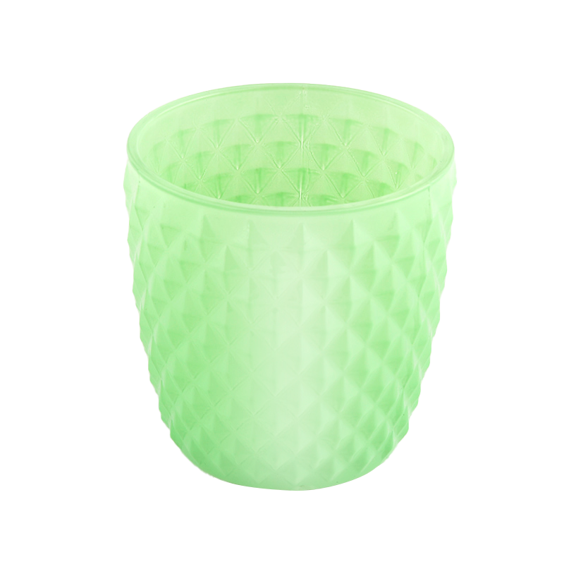 Массовое стекло свеча банки 12 унций тисненный рисунок домашнего декора