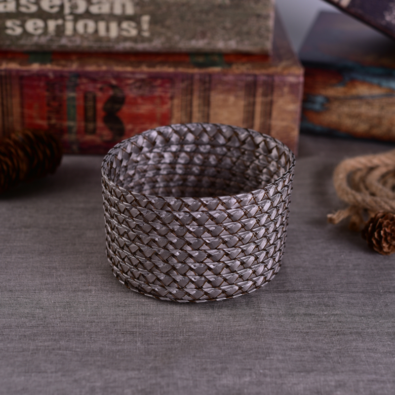 ceramiczna drutach przypadku posiadacza szkła świeca