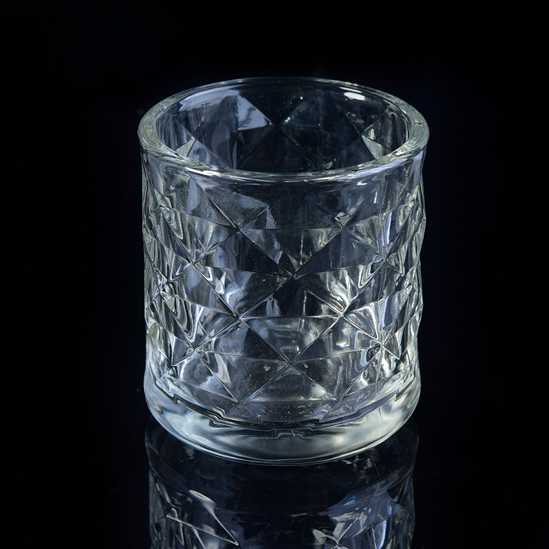 christmas home decor flint glass candle jar wholesale