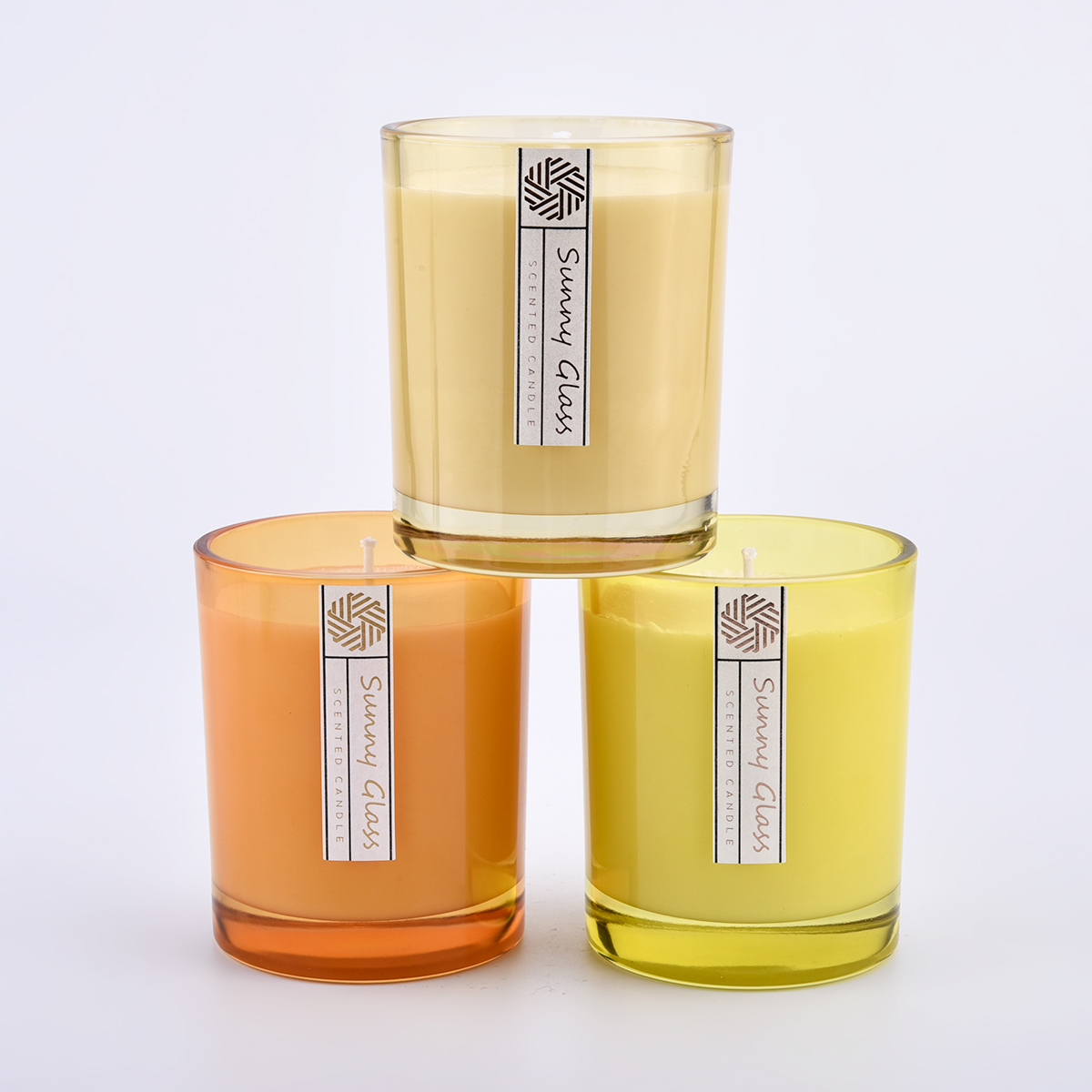 classic size 10oz 8oz spraying color glass candle jars